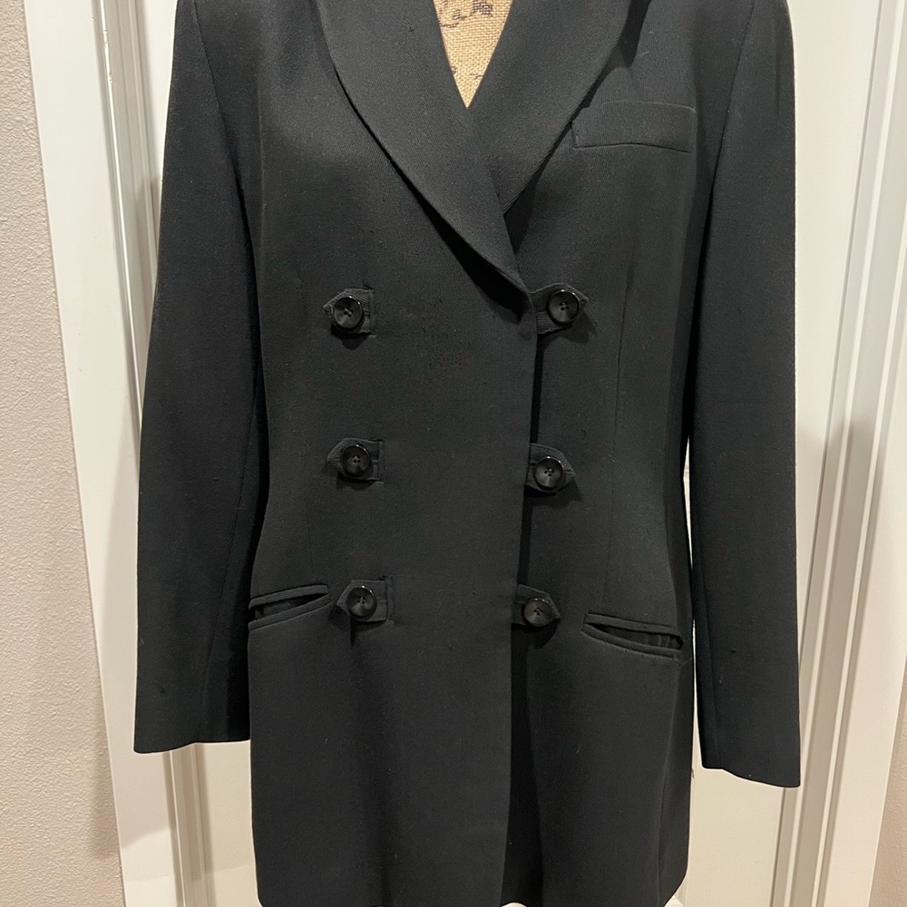 Emanuel Ungaro Black Double Breasted Blazer
